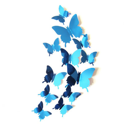 3D Mirrors Butterfly Wall Stickers